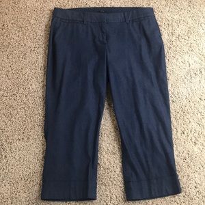 Lane Bryant denim colored crop pants